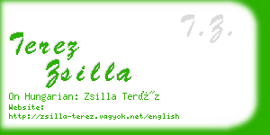 terez zsilla business card